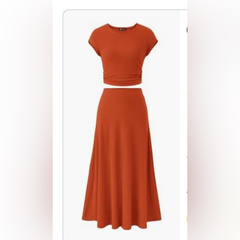 Elegant Women's Orange Skirt
